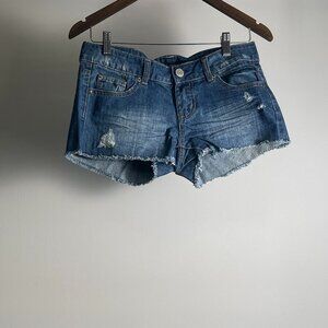 April girl denim short shorts size 5